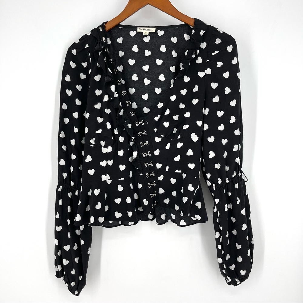 ✨For Love & Lemon Willow Corsett Flirty Heart Grunge Top Blogger Fave Medium